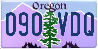 OR license plate 090VDQ