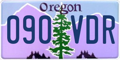 OR license plate 090VDR