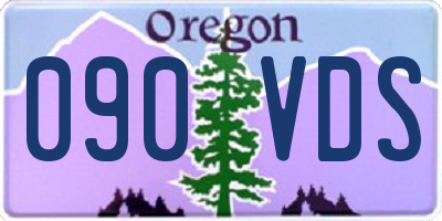OR license plate 090VDS