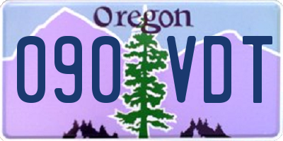 OR license plate 090VDT