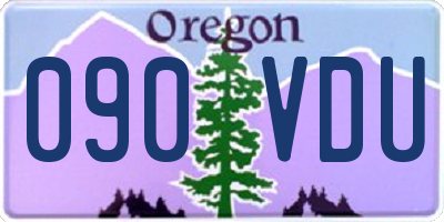 OR license plate 090VDU