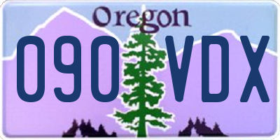 OR license plate 090VDX