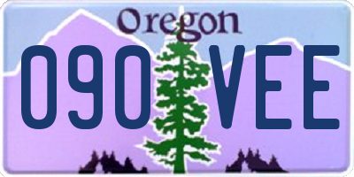 OR license plate 090VEE