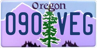 OR license plate 090VEG