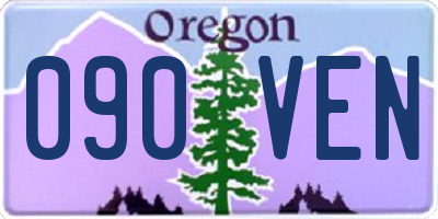OR license plate 090VEN
