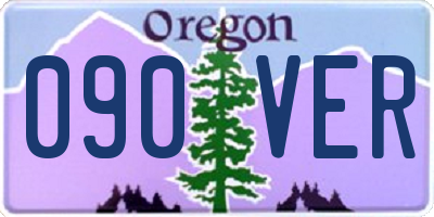 OR license plate 090VER