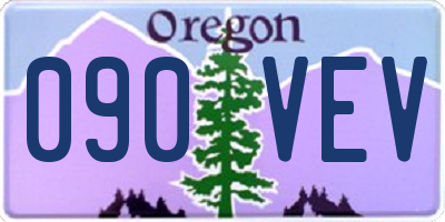 OR license plate 090VEV
