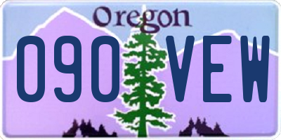 OR license plate 090VEW