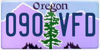 OR license plate 090VFD
