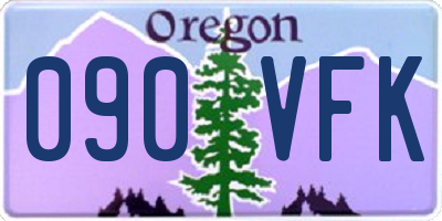OR license plate 090VFK