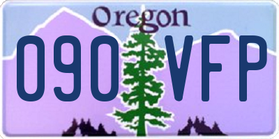 OR license plate 090VFP