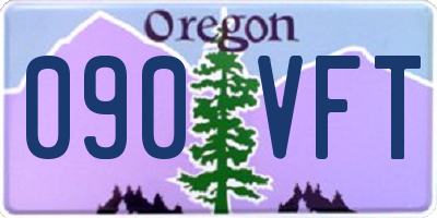 OR license plate 090VFT