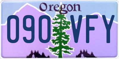 OR license plate 090VFY