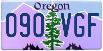 OR license plate 090VGF