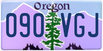OR license plate 090VGJ