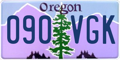 OR license plate 090VGK