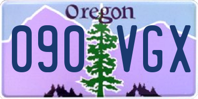 OR license plate 090VGX