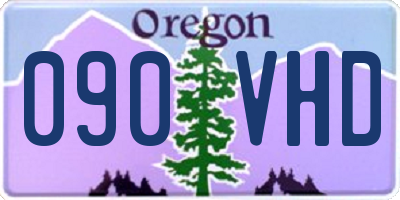 OR license plate 090VHD