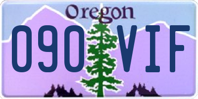 OR license plate 090VIF