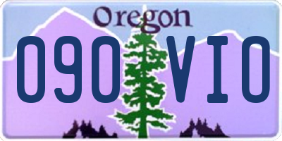 OR license plate 090VIO