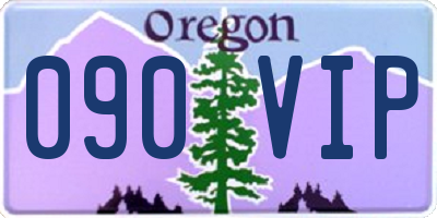OR license plate 090VIP