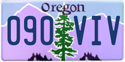 OR license plate 090VIV