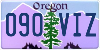 OR license plate 090VIZ