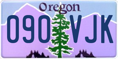 OR license plate 090VJK