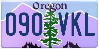 OR license plate 090VKL