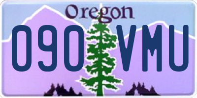 OR license plate 090VMU