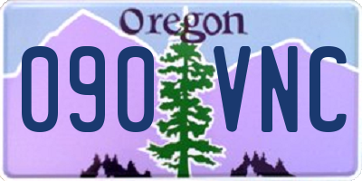 OR license plate 090VNC