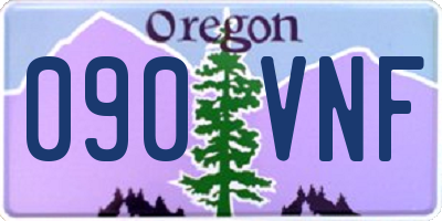 OR license plate 090VNF