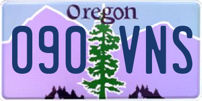 OR license plate 090VNS