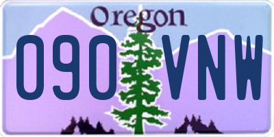 OR license plate 090VNW