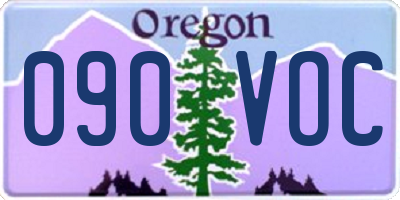 OR license plate 090VOC