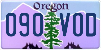 OR license plate 090VOD