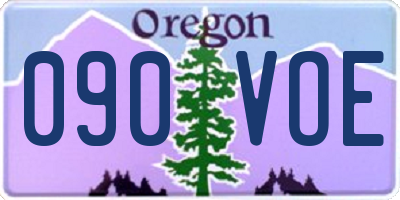 OR license plate 090VOE