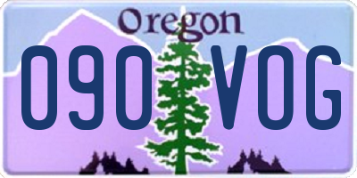 OR license plate 090VOG