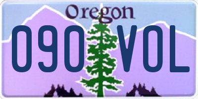 OR license plate 090VOL