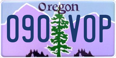 OR license plate 090VOP