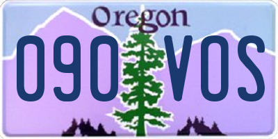 OR license plate 090VOS