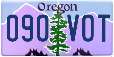 OR license plate 090VOT