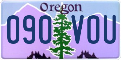 OR license plate 090VOU