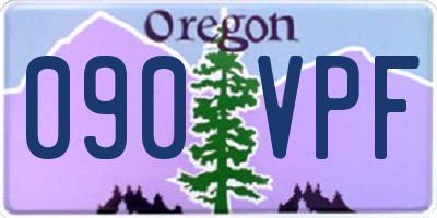 OR license plate 090VPF