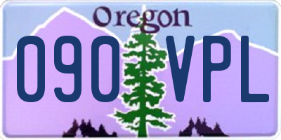 OR license plate 090VPL