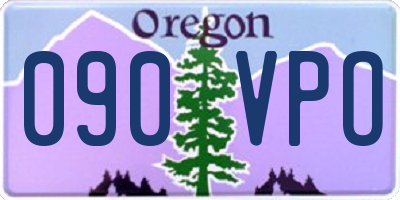 OR license plate 090VPO