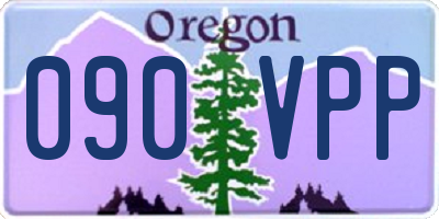 OR license plate 090VPP