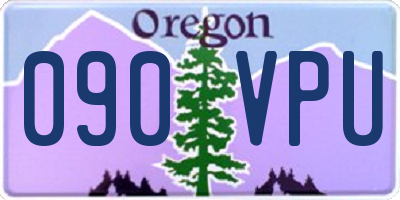 OR license plate 090VPU