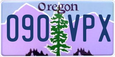 OR license plate 090VPX