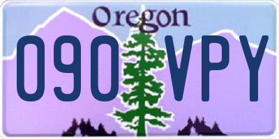OR license plate 090VPY